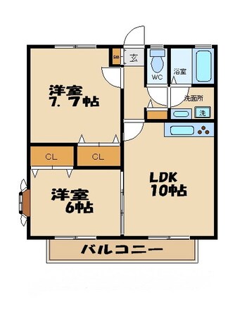 プランドールの物件間取画像